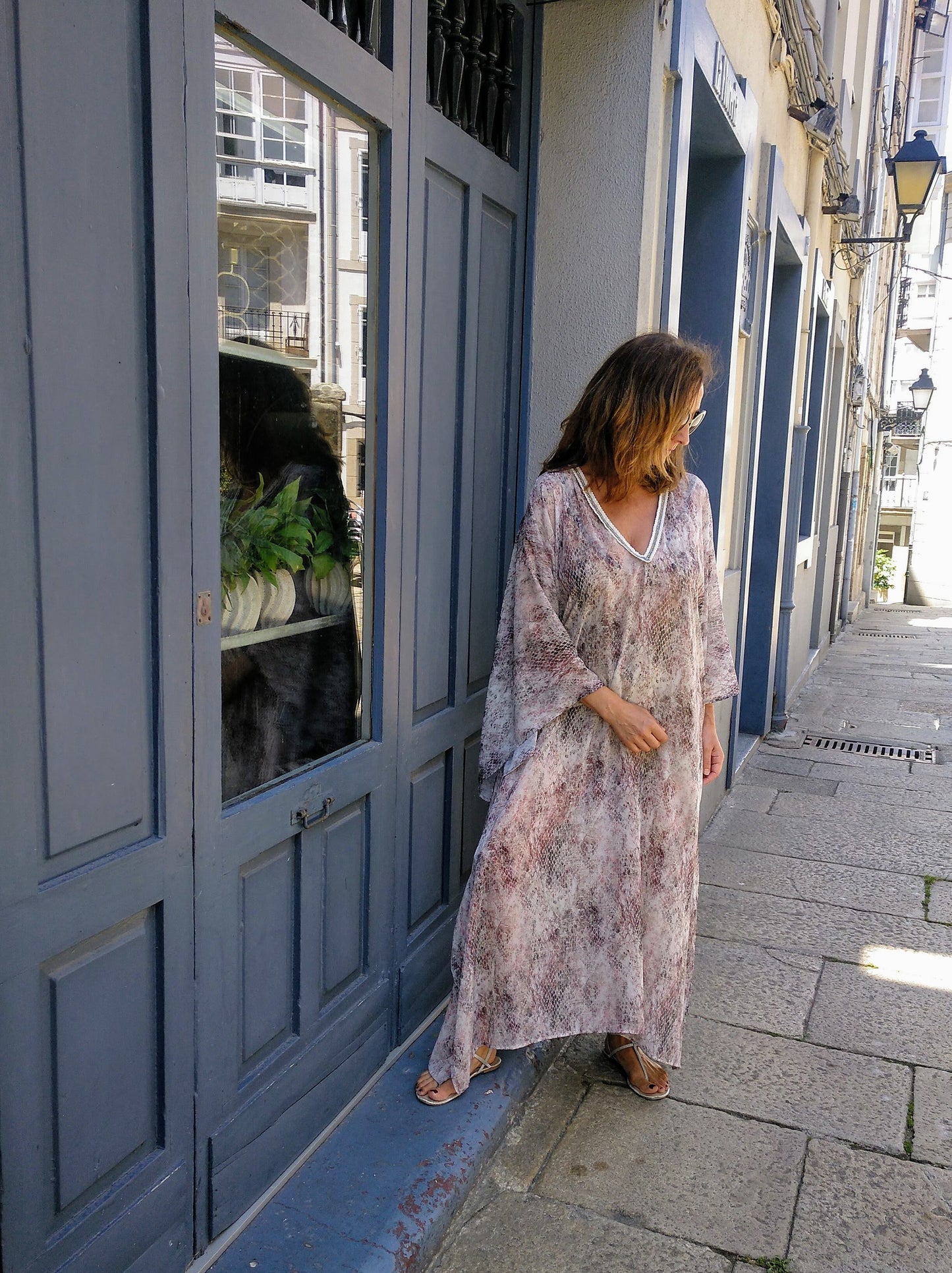 Kaftan Snake Print