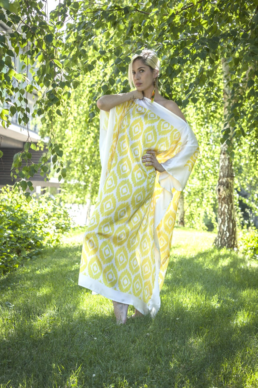 Kaftan Étnico Amarillo
