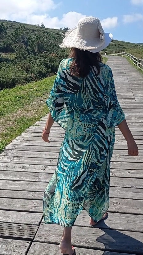 Kaftan Green Zebra