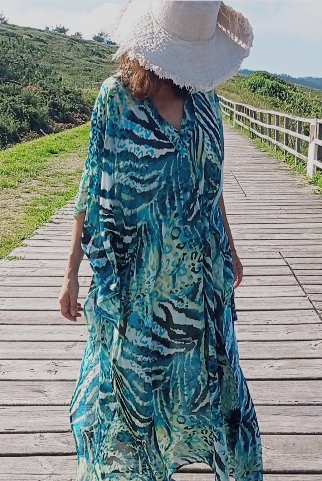 Kaftan Green Zebra