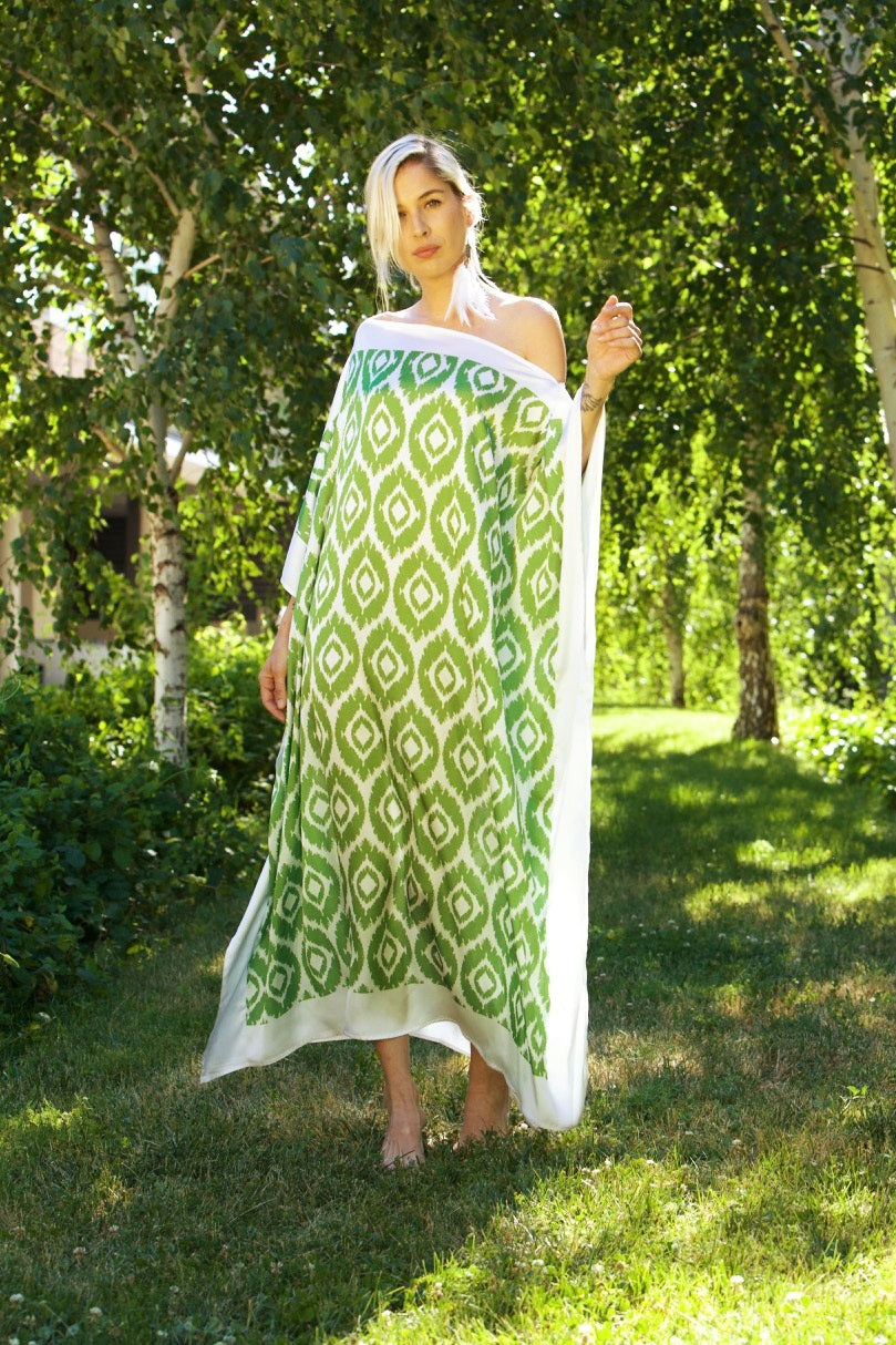 Kaftan Étnico Verde