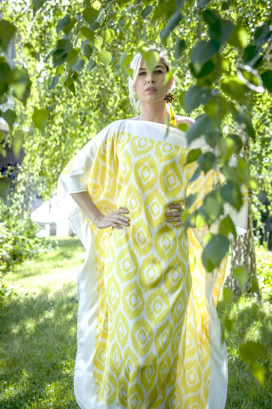 Kaftan Étnico Amarillo