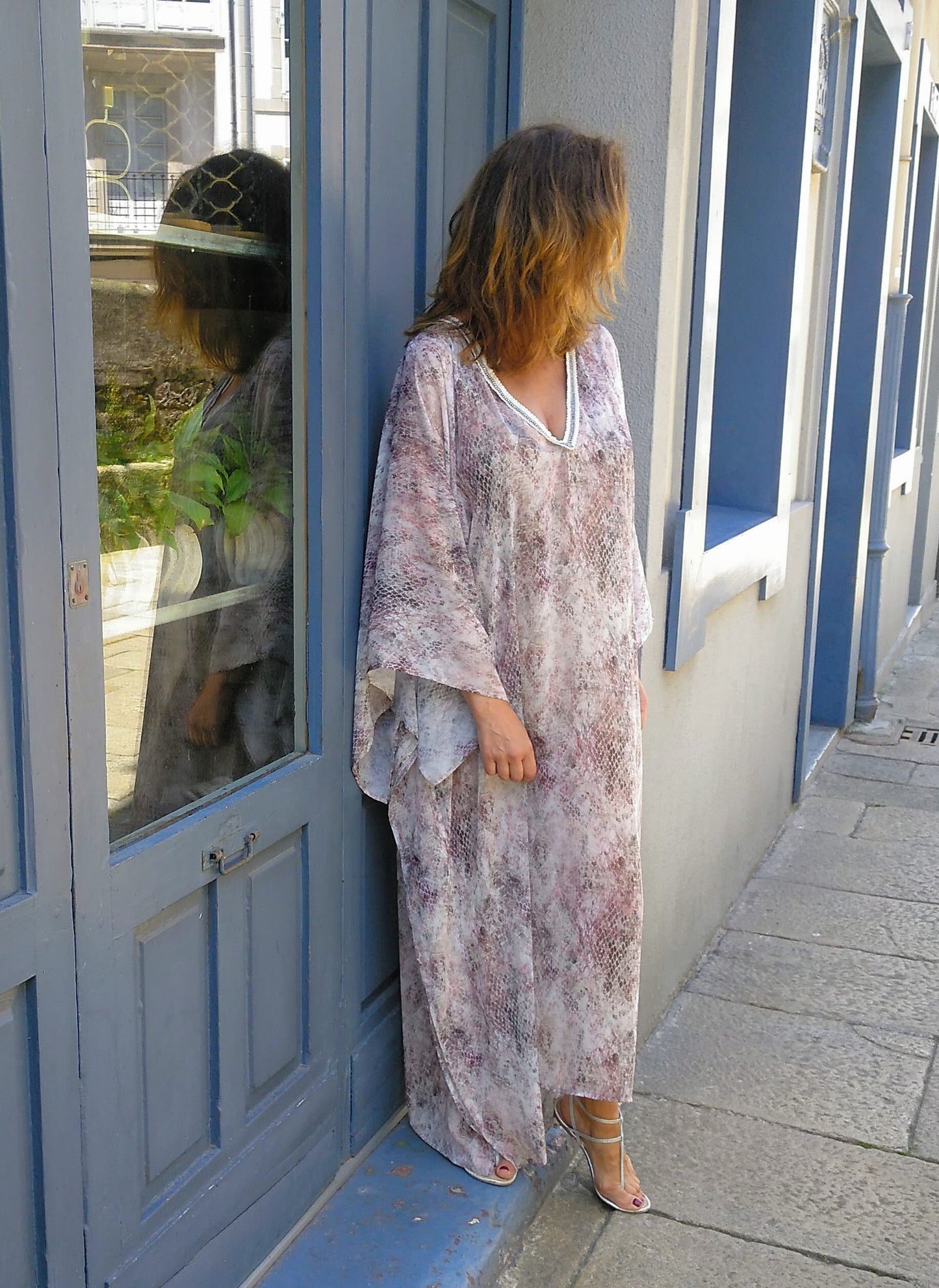 Kaftan Snake Print