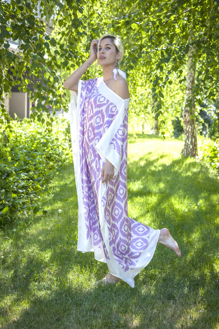 Kaftan Étnico Lavanda